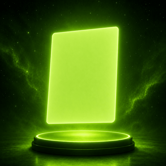 Fluorescencyjna Ultra Tablica w formacie A4 świecąca zielonym światłem