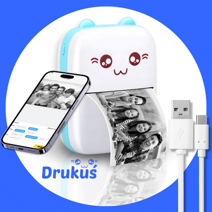 Drukuś™ — mini drukarka termiczna, wydruk bez tuszu