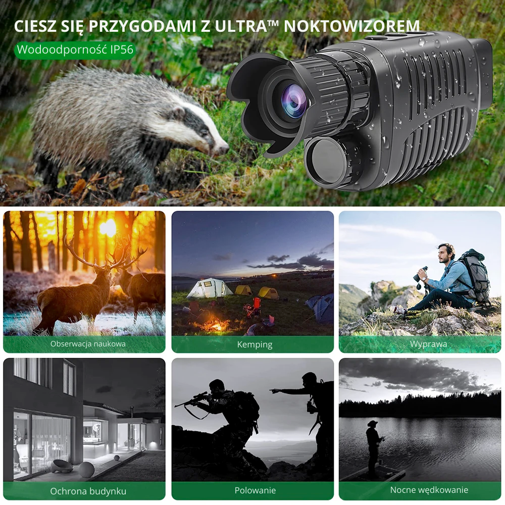 Ultra™ Noktowizor – Noktowizyjny Monokular na Podczerwień